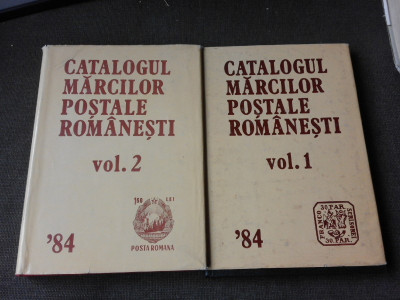 CATALOGUL MARCILOR POSTALE ROMANESTI 1984 2 VOLUME foto