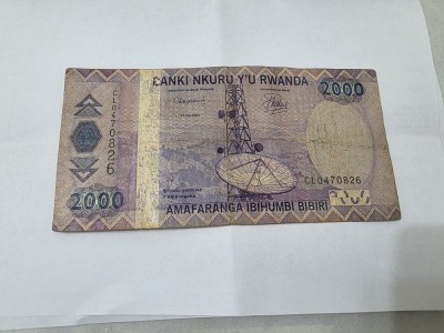 BANCNOTA RWANDA 2000 FR 2007 foto