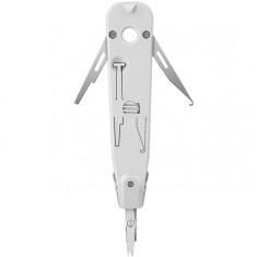 Cleste Insertizor, Zamo, Punch Down, tip Krone, pentru Reglete LSA, Foarfeca Otel, Culoare Gri