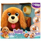 Jucarie de plus interactiva, Baby Paws, Eat &amp; Go, Puppy, 25 sunete