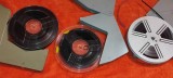 3 role bobine pelicula pt. aparat proiectie 8 mm diametrul la rola 17.5 cm