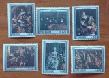 PARAGUAY-&#039;&#039;PICTURI-CELEBRE-RELIGIE-&#039;&#039;-SET de 6v.--MNH LUX -NESTAMPIL.-VEZI SCAN, Nestampilat