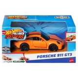 HOT WHEELS MASINUTA METALICA CU SISTEM PULL BACK PORSCHE 911 GT3 SCARA 1:43