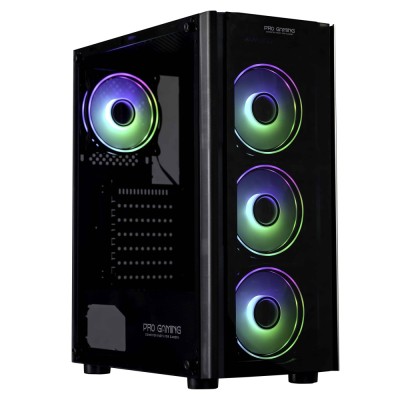 Carcasa Noua Pro Gaming Blaze, Middle Tower, ATX, Fara Sursa, Controller ARGB, Telecomanda NewTechnology Media foto