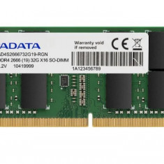 Memorie RAM notebook Adata, SO-DIMM, DDR4, 8GB, CL19, 2666Mhz