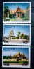 CAMBODGIA 1997 arhitectura clădiri palate muzee SERIE 3V.MNH, Nestampilat