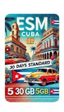 ESIM, 5GB, 30 Days, Cuba, Standard
