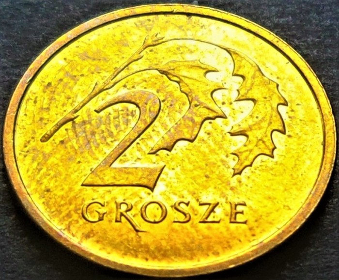 Moneda 2 GROSZY - POLONIA, anul 2018 * cod 3275 = A.UNC