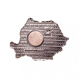 Magnet de frigider, harta Romaniei, MB055