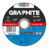 Disc de taiere pentru metal Graphite 125x2,5x22,2 mm, rapid si sigur