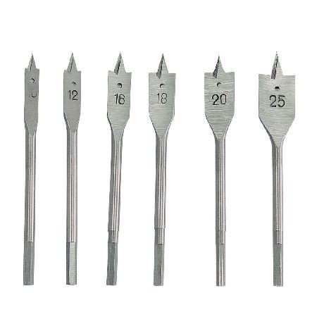 Set burghie lemn plate 10-25 mm - 6 buc