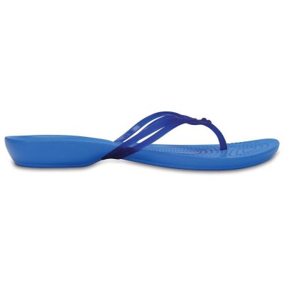 Slapi Crocs Isabella Flip Albastru - Cerulean Blue foto