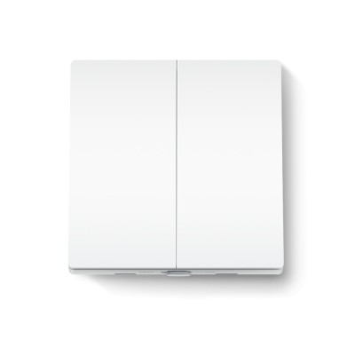 INTRERUPATOR inteligent TP-LINK, necesita hub Tapo H100 pentru functionare, 2 comutatoare, programare prin smartphone aplicatia Tapo, 2 x baterii AAA, foto