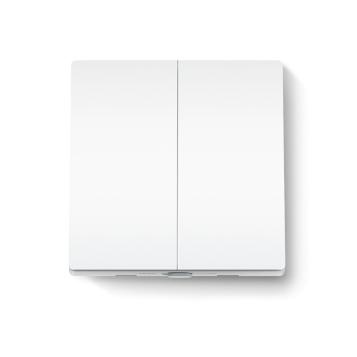 INTRERUPATOR inteligent TP-LINK, necesita hub Tapo H100 pentru functionare, 2 comutatoare, programare prin smartphone aplicatia Tapo, 2 x baterii AAA,