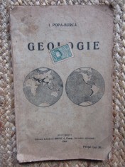 CARTE ELEMENTARA DE GEOLOGIE PENTRU CLASA A IV -A SECUNDARA de I. POPA - BURCA