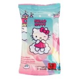 Servetele umede pentru copii, 15 buc, cu Aloe Vera si Vitamina E, model Hello Kitty, CMCLASS