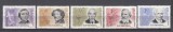 ROMANIA 1963 LP 566 MARI ANIVERSARI CULTURALE SERIE MNH