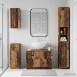 Cumpara ieftin Set de dulapuri pentru baie, 4 piese HOORN Lemn vechi