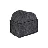 Set 12 suporturi pentru pahare cu suport pentru depozitare Hoomil, D 10 cm, pasla, gri