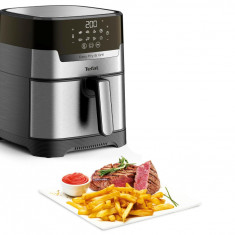 Friteuza cu aer cald Tefal EY505D Easy Fry Grill Deluxe 4,2 litri, 8 programe - RESIGILAT