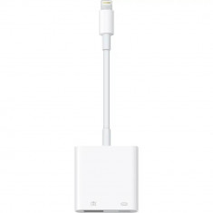 Cablu de date Apple Lightning cu adaptor pentru camera mk0w2zm/a, USB 3.0, Alb