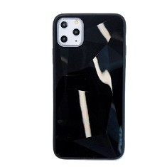 Husa telefon cu textura diamant Iphone 12 , 12 Pro , Negru