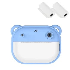Aparat Foto Instant pentru Copii - Camera Printare Instantanee cu Design Dragut, Include Role Hartie