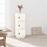 Dulap &icirc;nalt, alb, 34x40x108,5 cm, lemn masiv de pin GartenMobel Dekor, vidaXL