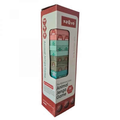 Set Joc Turn Jenga 54 piese macarons foto