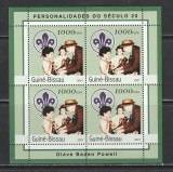 Guinea Bissau 2001 - Personalitati ale secolului XX Olave Baden Powel S/S 1v MNH, Nestampilat