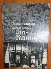 program teatrul bulandra - gin-rummy 1982 foto