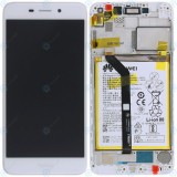 Huawei Honor 6C Pro (JMM-L22) Capac frontal al modulului de afișare + LCD + digitizer + baterie aurie 02351LNB