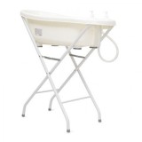 Set Cadita Baie Bebelusi 3 in 1 Cangaroo Bubble Roz cu Suport Anatomic, Termometru si Furtun Scurgere