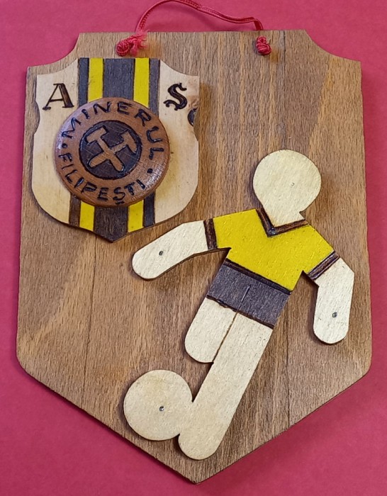Placheta de lemn-fotbal - AS &quot;MINERUL&quot; FILIPESTI de PADURE