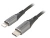 Cablu USB 2.0 Apple Lightning la USB C 1,5m Negru, Vention