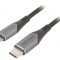 Cablu USB 2.0 Apple Lightning la USB C 1,5m Negru