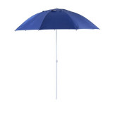 Umbrela plaja/gradina, 2 in 1, albastru si alb, 210 cm, ART