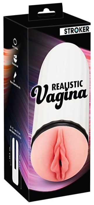 Masturbator &icirc;n formă de vagin cu textura stimulatoare Realistic Vagina