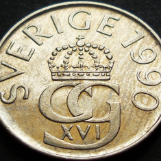 Moneda 5 COROANE / KRONOR - SUEDIA, anul 1990 *cod 873 B = circulata