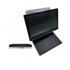 Pachet POS Refurbished HP 800 G3 Mini, 14 Inch HP L7014t Touchscreen + 10 Inch HP L7010t, Intel Core i5-6500T 2.50GHz, 8GB DDR4, 256GB SSD + Windows 1