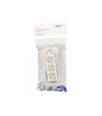 Prelungitor 3 prize 1.5m 3xG1.5mmp alb Well EXTS-3S1.5M-WL foto