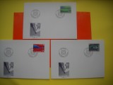 HOPCT PLIC FDC S NR 330 SET 3 FDC -CAMPIONATUL MONDIAL DE FOTBAL SPANIA 1982-SPORT -LIECHTENSTEIN -NECIRCULAT