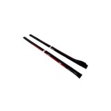 Set prelungiri ornament praguri laterale tuning culoare Negru Lucios-Rosu Cod: PRG1012 Automotive TrustedCars
