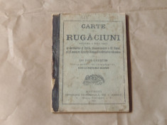 CARTE DE RUGACIUNI CU APROBAREA SI INALTA BINECUVANTARE A SF.SINOD Ed.1913 foto