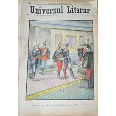 Revista Universul Literar nr.37/1897 pe coperta Intalnirea Imparatilor Austriei si Germaniei la Totis