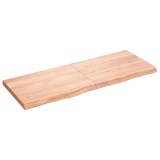 VidaXL Blat de masă maro 160x60x(2-6) cm, lemn masiv stejar tratat