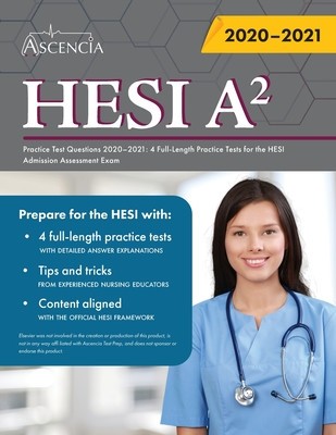 HESI A2 Practice Test Questions Book: 4 Full-Length Practice Tests for the HESI Admission Assessment Exam foto