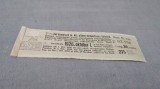 CUPOANE /BON DE TREZORERIE CU REDUCERE 1926 UNGARIA