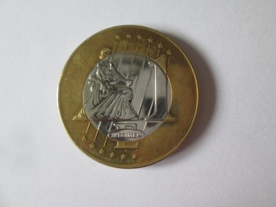 Malta 1 Euro 2003 Specimen moneda test/probă,diametrul=32,5 mm,greutate=20 grame foto