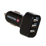 Cumpara ieftin Incarcator Auto Swissten 3xUSB 5.2A Negru